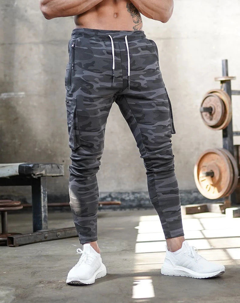 Calças Jogger Masculinas Streetwear 2024 com Múltiplos Bolsos com Zíper, Calças de Moletom, Conjunto Esportivo