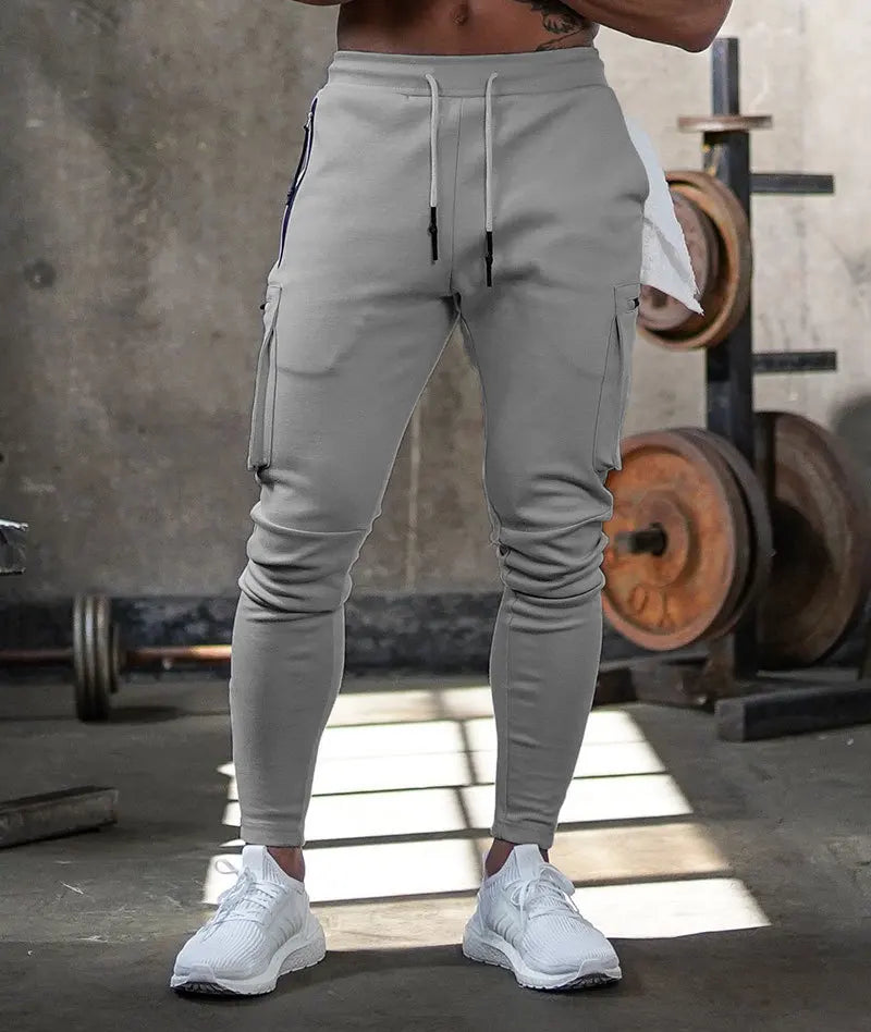 Calças Jogger Masculinas Streetwear 2024 com Múltiplos Bolsos com Zíper, Calças de Moletom, Conjunto Esportivo