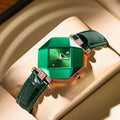 Emerald Elegance Diamond Watch