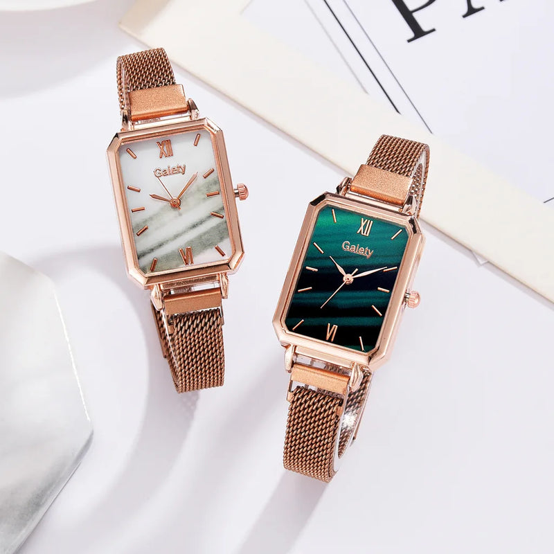 Quartz Esplendor : Relógio Feminino Clássico e Elegante + Bracelete de Brinde