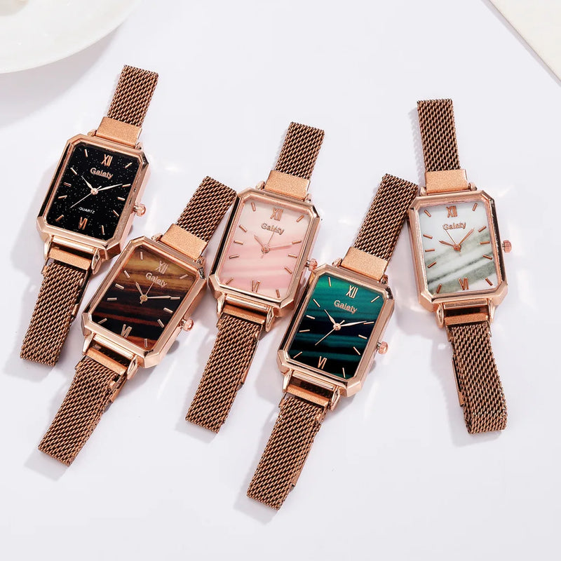 Quartz Esplendor : Relógio Feminino Clássico e Elegante + Bracelete de Brinde