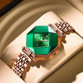 Emerald Elegance Diamond Watch