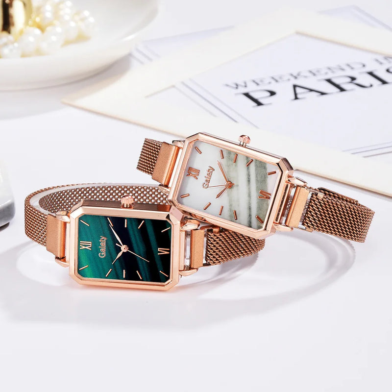 Quartz Esplendor : Relógio Feminino Clássico e Elegante + Bracelete de Brinde