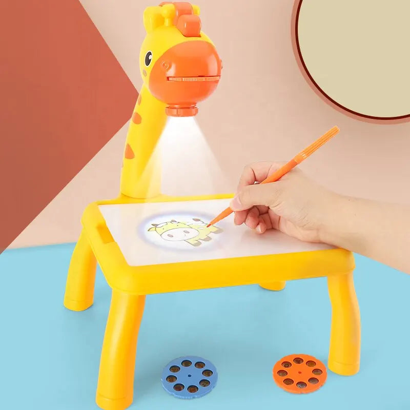 Projetor de Desenho Infantil com Música e Mesa