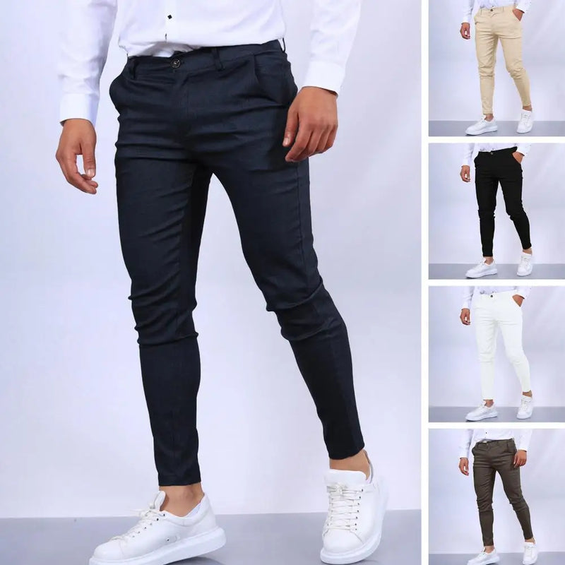 Calça Lápis Justa Masculina: Conforto e Elegância para Todas as Estações - Monocromática, Formal e Casual, Tendência de 2024