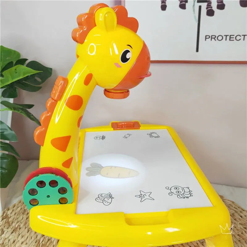 Projetor de Desenho Infantil com Música e Mesa