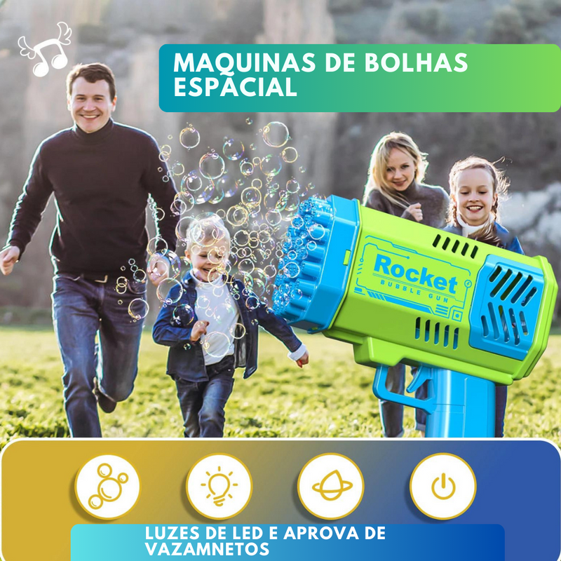 MÁQUINA AUTOMÁTICA DE BOLHAS DE ÁGUA COM SABÃO