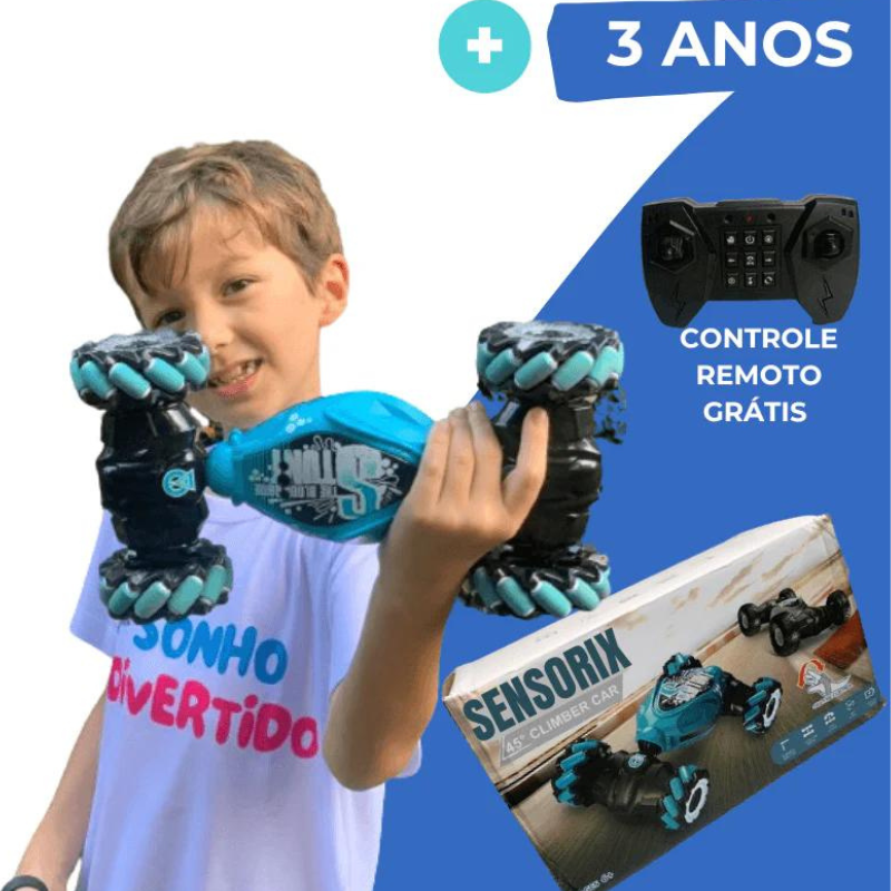 SensorXtreme - Carro Anfíbio Terra e Água Controle Remoto e Relogio de Controle de Diração