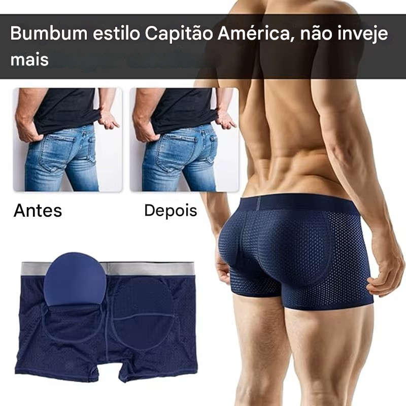 Turbina bumbum : Cueca com enchimento traseiro